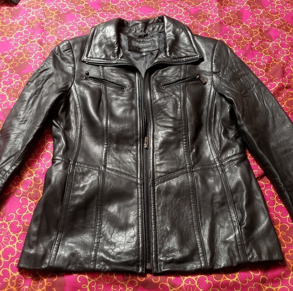 Jones New York Leather Jacket - Picture 1 of 7